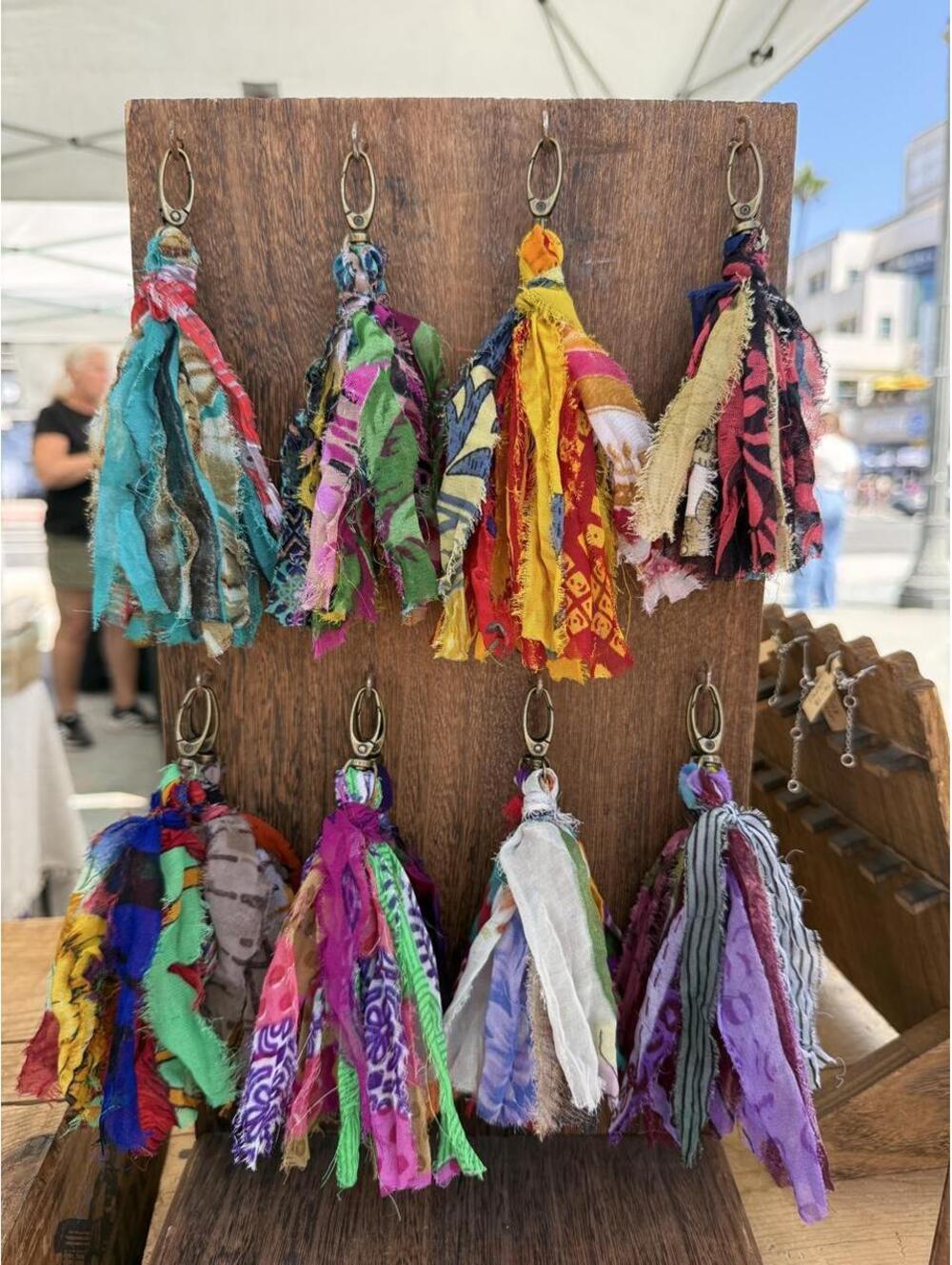 Mystery Sari Silk Tassel Bag Charm – One Surprise Tassel